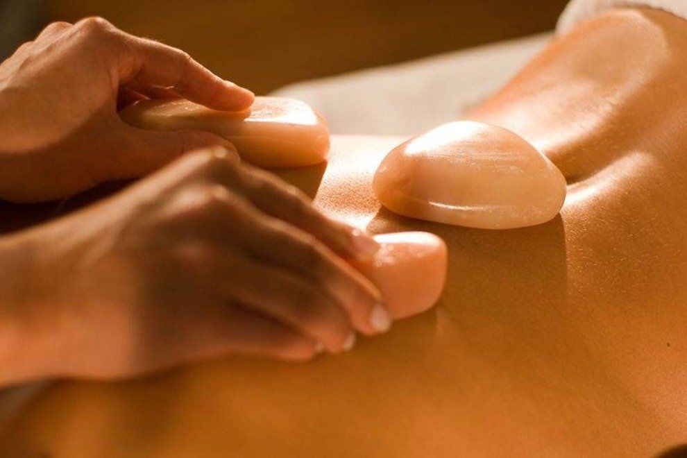 What is a salt stone massage?