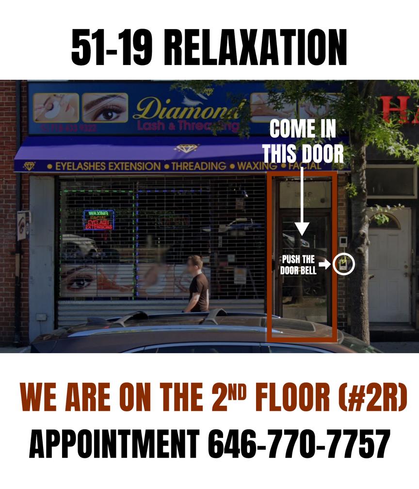 51-19 Relaxation (2nd floor #2R) +1 646-770-7757 Queens erotic massage